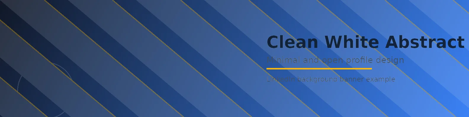 Clean White Abstract Banner LinkedIn background banner example