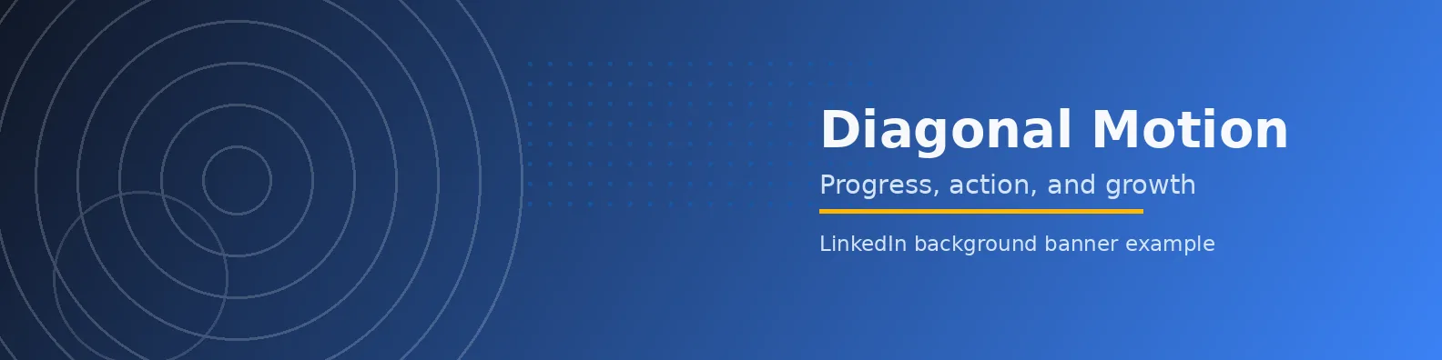 Diagonal Motion Banner LinkedIn background banner example