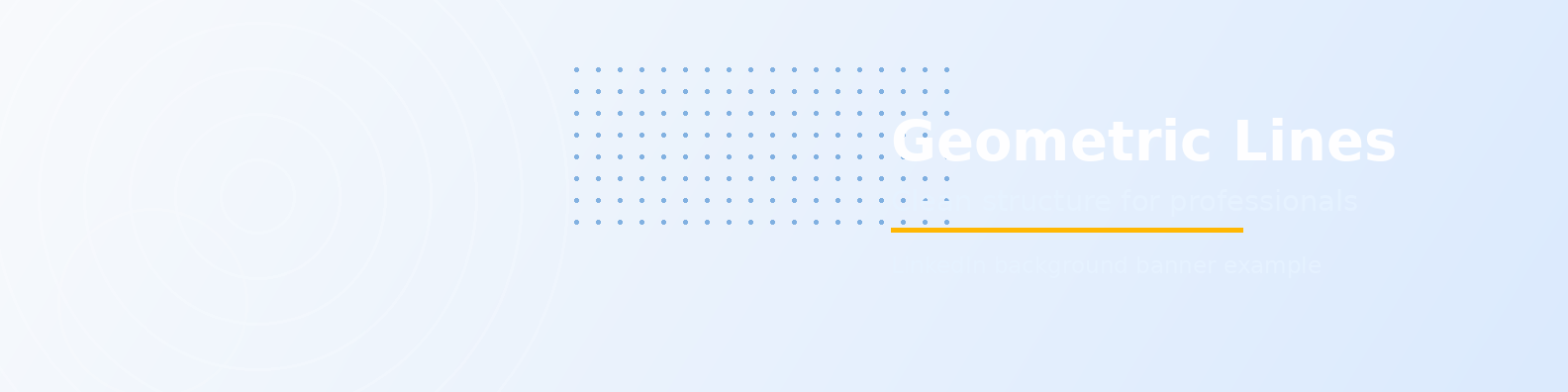 Geometric Lines Banner LinkedIn background banner example