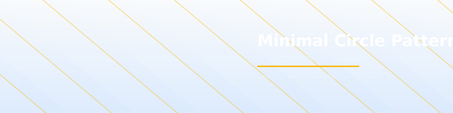Minimal Circle Pattern Banner LinkedIn background banner example