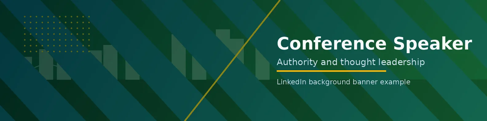 Conference Speaker Banner LinkedIn background banner example