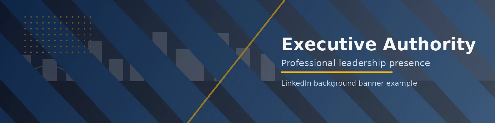 Executive Authority Banner LinkedIn background banner example