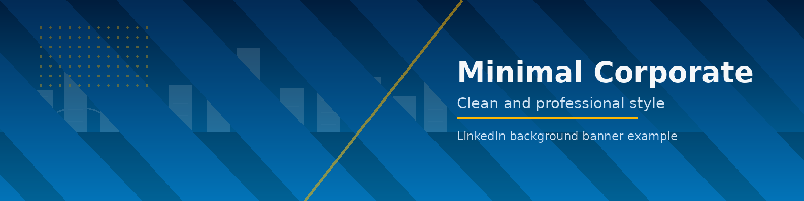 Minimal Corporate Banner LinkedIn background banner example
