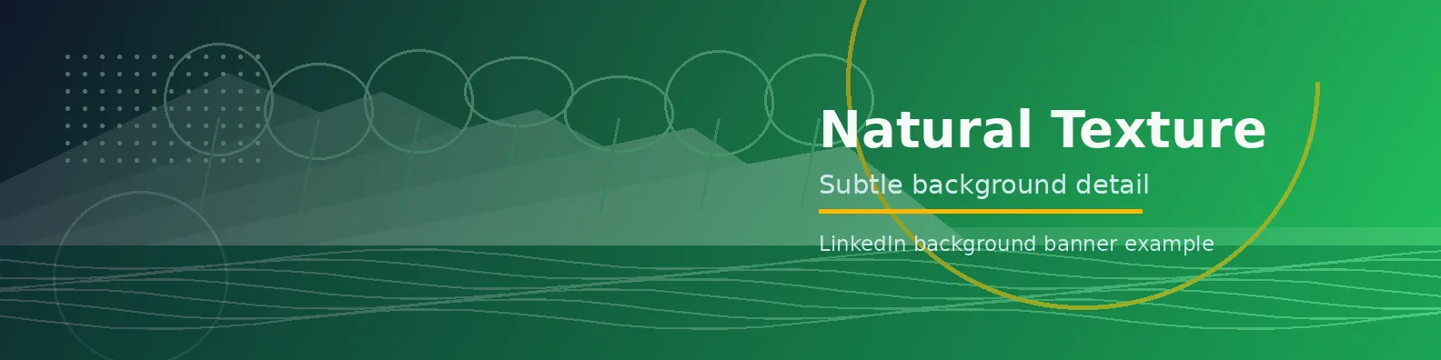 Natural Texture Banner LinkedIn background banner example