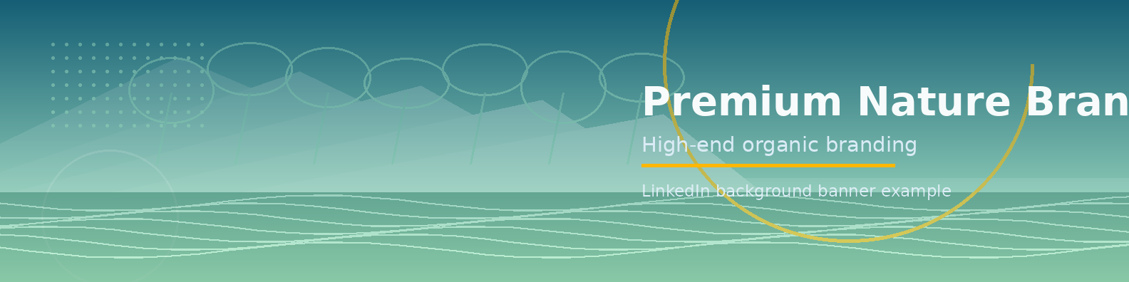 Premium Nature Brand Banner LinkedIn background banner example