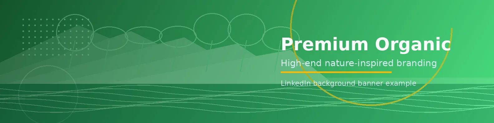 Premium Organic Banner LinkedIn background banner example
