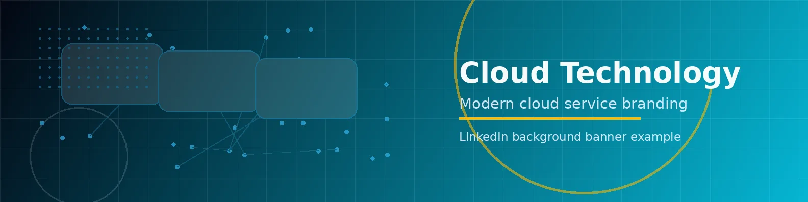 Cloud Technology Banner LinkedIn background banner example
