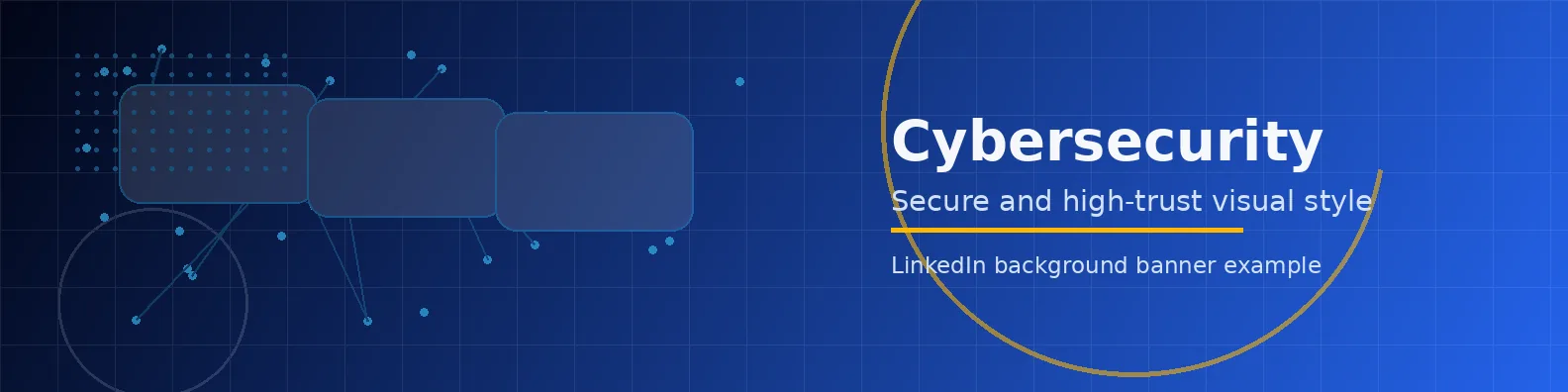 Cybersecurity Banner LinkedIn background banner example