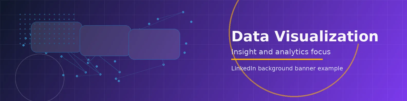 Data Visualization Banner LinkedIn background banner example