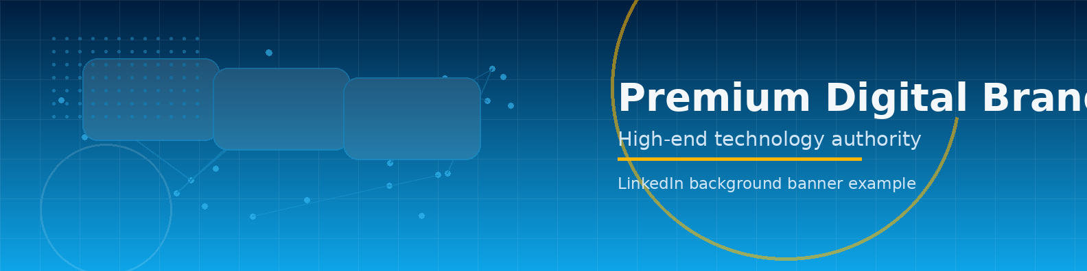 Premium Digital Brand Banner LinkedIn background banner example